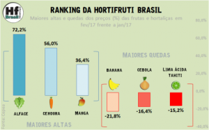 HORTIFRUTI/CEPEA: Ranking da Hortifruti Brasil